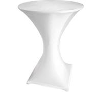 Perel Standing table cover Housse de table de bar blanc FP200