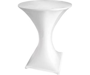 Perel Standing table cover Housse de table de bar blanc FP200