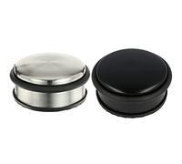 PEREL - TL74052 Butoirs de Porte en Acier Inoxydable, 10 cm Diamètre x 4 cm de hauteur, 1.1 kg Poids & Westcott E-19002 00 Butoir de porte, rond, en acier inoxydable, 10 x 4 cm, 1400 g, noir