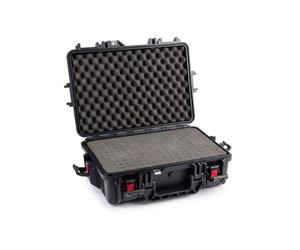 Perel Valise rigide de protection IP67 étanche avec mousse prédécoupée, mallette pour caméra drone équipement et outils, valise