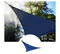Perel Voile d ombrage Triangulaire avec 100 LEDs Ciel Etoile, HDPE Respirant et Permeable, Protection UV 90%, 3.6 x 3.6 x 3.6 m eclairage LED Solaire, Shade sail pour Jardin et terrasse
