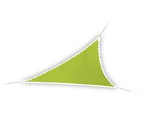 Perel Voile d'ombrage, 170 LED solaires, Hydrofuge, 3,6 x 3,6 x 3,6 m, 160 g/m², IP44, Polyester, Triangulaire, Vert Lime