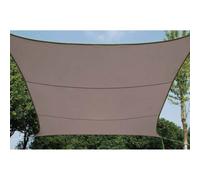 Perel VOILE SOLAIRE - CARRÉ - 3.6 x 3.6 m - COULEUR: GRIS TAUPE