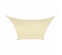 Perel VOILE SOLAIRE PERMÉABLE - CARRÉ - 3.6 x 3.6 m - COULEUR : CHAMPAGNE