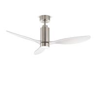 Perenz Ventilatore da Soffitto Tube 7198 B CT 132cm 3 Pale Motore DC Bianco