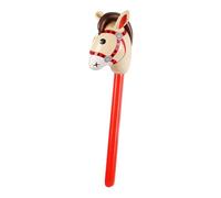 Perfeclan Cheval Gonflable en Forme de bâton, Joli Ballon en Forme de tête de Cheval, bâton Gonflable, Jouet en bâton Gonflable pour Cheval, Fournitures de fête, Brun