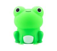 Perfeclan Veilleuse Grenouille Veilleuse Enfant Lampe de Chevet Silicone USB Cadeau Original Tapping Contrôle Convient Chambre Bébé Décorat, Lumière Blanche Chaude