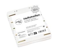 perfect line Lot de 2 500 reliures en plastique recyclable, blanches, fabriquées en Allemagne (10 x 250 pièces)