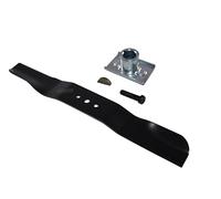 perfektGarten Lame de 56 cm + support de lame + cale + vis compatible avec les tondeuses Scheppach