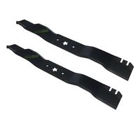 perfektGarten Lot de 2 lames de tondeuse à gazon de 53,5 cm compatibles avec Craftsman avec plateau de 107 cm / 531307224 138971 138498