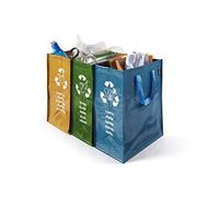 Perfetto conteneur de recyclage, à 3 compartiments, 22 + 26 + 20 x 35 x 49 cm
