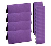 perfk 50x Marque-places En Papier étiquettes de Nom Carte de Place pour Anniversaire Bébé Douche Dîner, violet