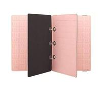 perfk Album Insigne Feutrine Livre Collection Présentoir Organisateur Reliure Amovible Feutrine Souple Protection Convient pour Présentation Exposition Domicile, Rose