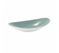 perfk Assiette Mélamine Design Bol Ovale Plat Présentation Résistante aux Chocs Nettoyage Rapide Adaptée à Usage Domestique Réunions, Gris Neutre, S
