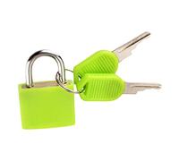 perfk Cadenas Avec 2 adenas Valise, Cadenas Casier, Mini Cadenas Anti Vol Couverture Durable 2 Clés Journal Cadenas à Clé Pour Voyage Valise à Bijoux Cartable à Outils, Vert