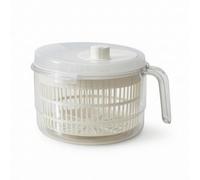 perfk Essoreuse à Salade Déshydrateur de Légumes Centrifugeuse à Laitue Panier à Essorage Structure Robuste avec Cuve Transparente et Poignée Verseuse