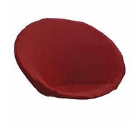 perfk Housse de Chaise de Soucoupe Ronde, Housse de Chaise Douce Amovible en Polyester Anti-dérapant à Haute élasticité, pour Meub, Rouge foncé