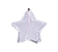 perfk Lampe à Huile En Verre Rechargeable avec Lampe à Huile En Verre à Mèche En Coton pour La Décoration de Mariage, Étoile à cinq branches