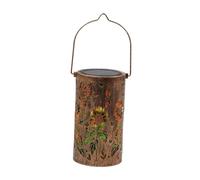 perfk Lanterne Solaire décorative d'extérieur pour Jardin, Cadeau pour Femme ou Maman, projecteur en métal, Lampe Solaire Suspendue pour allée, Porche, Tournesol Papillon