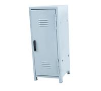perfk Mini casier de Rangement de Bureau avec Serrure et rmoire de Bureau multifonctionnelle en métal, boîte de Rangement pour Maquillage et poupées, Bleu