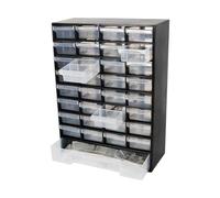 perfk Organisateur de pièces de quincaillerie, Armoire de Rangement à tiroirs, boîte à Outils Murale Pratique avec 33 Compartiments pour Accessoires de