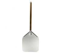 perfk Pelle à Pizza Aluminium Pelle Four Spatule Pâtisserie Plaque Transfert Manche Droit Long pour Contrôle Sûr au Four Bords Arrondis Finition Lisse Four à Bois Food Truck, 12 Pouces 92.5 30cm