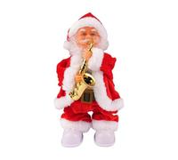 perfk Père Noël Chantant, Jouet, décoration de Noël, Cadeau, Figurine de Père Amusante pour Enfants, décoration de pour Le Salon, Style A