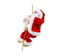 perfk Père Noël grimpant sur Une Corde avec Une Corde perlée, décoration Murale du Père Noël grimpant pour Les Vacances, l'intérieur, Le Mariage, Le Cadeau