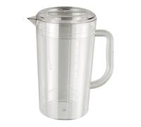 perfk Pichet à eau avec poignée, récipient portable d'été transparent à eau Pichet de réfrigérateur à eau, pour le réfrigérateur de jus de, 2000 Ml 23.5cmx115 Cm