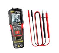 perfk Voltmètre, multimètre, pont numérique, outil mesure utilitaire haute précision pour ingénieurs en électronique, réparations domestiques et, Rouge