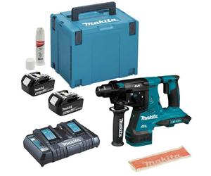 Perfo-burineur 36V (2x18V) SDS-PLUS 2.8J (2x5.0Ah) en Makpac - MAKITA DHR280PT2J