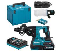 Perfo-burineur SDS-Plus 40 V max 28 mm - MAKITA - avec 1 batterie 40V 4.0Ah - chargeur - MakPac - HR002GM202