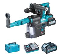Perfo-burineur SDS-Plus 40V max 28 mm AWS - MAKITA - avec 2 batteries 40V 4.0Ah - chargeur - MakPac- HR002GM204