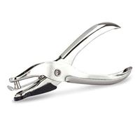 Perforateur - 1 Trou - Pince Métal - Perfore 10 Feuilles - Argent - Rapesco