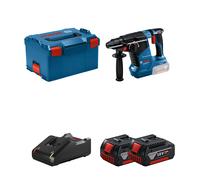 Perforateur 18V SDS Plus GBH 18V-24 C + 2 batteries GBA 18V 4 Ah + 1 chargeur GAL 18V-40 BOSCH