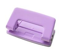 Perforateur à double trou, perforateur de papier à 2 trous de 6 mm, petit outil de poinçonnage de bureau, classeurs de bureau robustes pour organisateur de papier de 1 mm (Violette)