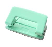 Perforateur à double trou, perforateur de papier à 2 trous de 6 mm, petit outil de poinçonnage de bureau, classeurs de bureau robustes pour organisateur de papier de 1 mm (Verte)