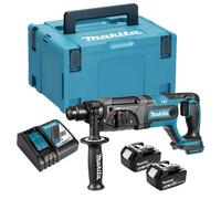 Perforateur burineur 18V SDS-Plus (2x5,0 Ah) en Makpac - MAKITA DHR241RTJ