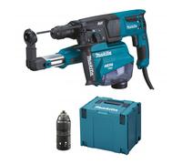 Perforateur burineur 800W 26 mm 2,4J - MAKITA - avec Kit aspiration-décollage - MakPac - HR2653TJ14