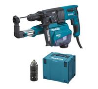 Perforateur burineur 800W 26 mm 2,4J - MAKITA - avec Kit aspiration-décollage - MakPac - HR2653TJ14