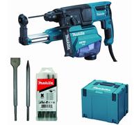 Perforateur burineur 800W 26 mm MAKITA + kit accessoires - HR2652JX14