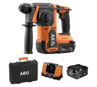 Perforateur burineur SDS+ AEG 18V BRUSHLESS 2,5J avec 2x5Ah + chargeur en coffret