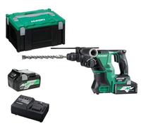 Perforateur burineur SDS-PLUS 36V 3 Joules 28mm + 2 batteries 4Ah + chargeur Multi-Volt + coffret