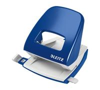 Perforateur de bureau 2 trous Leitz capacité 25 feuilles bleu