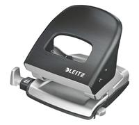 Perforateur de bureau 2 trous Leitz Style métal brossé noir - capacité 30 feuilles