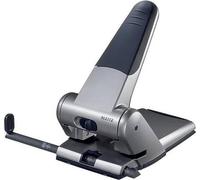 Perforateur de bureau Leitz 5180-00-84 5180 jusqu'au format A3 - 65 feuilles, avec butée d'arrêt, argenté