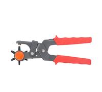 Perforateur de ceinture de 6 tailles pour le cuir, pince de perforation en acier à haute teneur en carbone, outil de perforation rotatif robuste pour bracelets de montre, sangles,