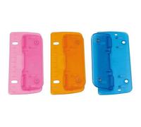 Wedo Perforateur de poche 67899 - 3 feuilles - Coloris assortis Bleu, Orange ou Vert