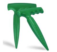 Perforateur de Trous Verts, Machine réglable for semer à la Main, transplanteur de semis, perforateur, semoir de Plantes charnues, Coupe-Plante, Fournitures de Jardin(Dark Green 2pcs)