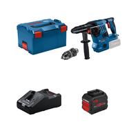 Bosch Professional 18V System perforateur sans-fil GBH 18V-28 CF (avec poignée auxiliaire, tube de graisse, mandrin automatique, calage L-BOXX, L-BOXX)